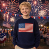 USA 250 Navy US Flag Sweater