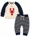 Henley Jersey Pants Set