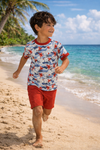 MOUSEHOLE HAWAIIAN WAVES All over Printed Tee
