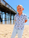 MAUI CHAMBRAY ISLAND PRINTED WOVEN SHIRT