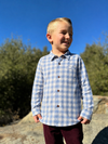 ATWOOD woven shirt  blue /white /plaid