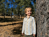 HOWDY Western Cactus Stripe WOVEN SHIRT