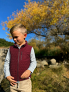 HUNTER burgundy padded vest