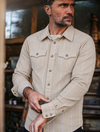 HOWDY Cream Western Stitch WOVEN MEN'S SHIRT