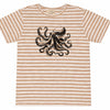 NEWQUAY Beige Octopus  Printed Tee