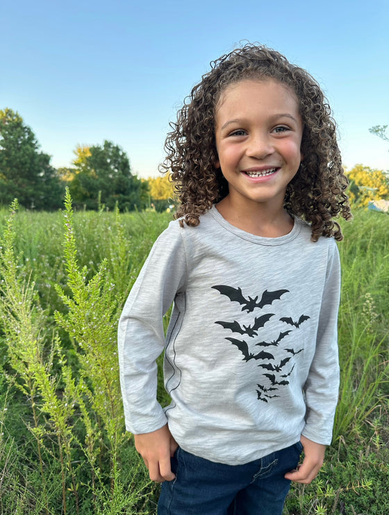 CHEROKEE Grey with Bats Printed Tee