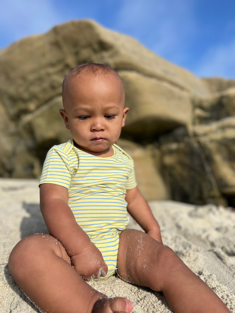 Sunshine stripe triple pack onesies