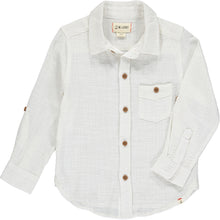  Mens Merchant Woven Shirt white