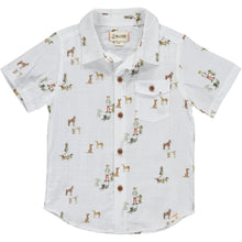  Henry all over print graphic shirt