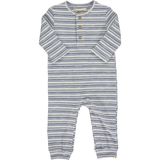 Blue/White Stripe MASON Rib Romper