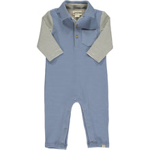  Blue/Cream Arms ARLINGTON Cosy Polo Romper