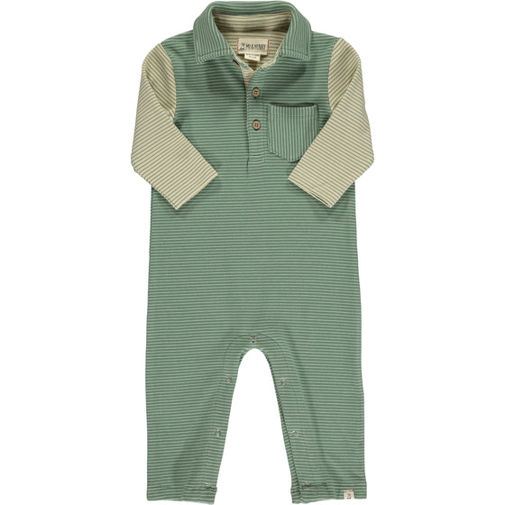 Green/Sage Arms ARLINGTON Cosy Polo Romper