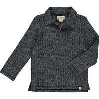 Charcoal CHRISTIAN Knitted Polo