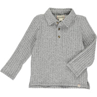 Grey CHRISTIAN Knitted Polo