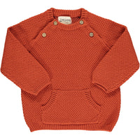 Rust MORRISON baby-sweater