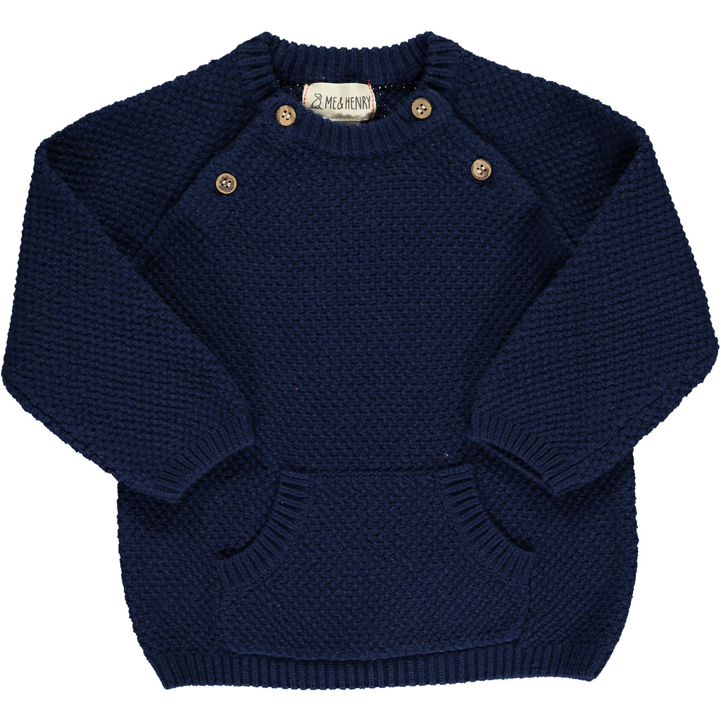 Navy MORRISON baby-sweater