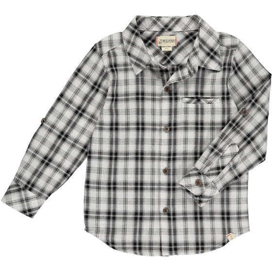 Mens Atwood Woven Shirt black/white plaid