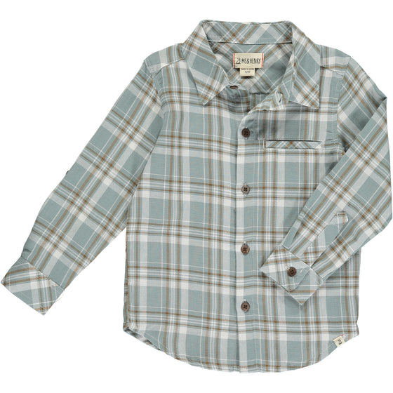 Mens Atwood Woven Shirt blue/white plaid