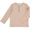 Pumpkin/White Stripe ADAMS Henley