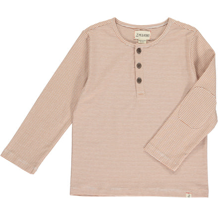 Boys Frigat Raglan Henley Green/White Stripe by Me & Henry