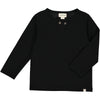 Black Pique BRADEN Slub top