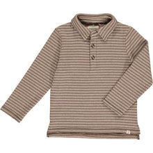  Double Brown Stripe MIDWAY Polo