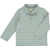 Mint/White Stripe MIDWAY Polo