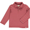 MIDWAY Persimmon White Stripe Polo