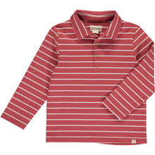  PERSIMMON White Stripe MIDWAY Polo