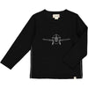 Black Planes CHEROKEE Raglan Printed Tee