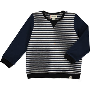 Navy/Grey/White Stripe OBION Sweatshirt