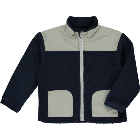 HUSKY Navy/Grey Sherpa Jacket