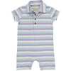 DRIFT Lilac/Blue Multi Stripe Polo Romper