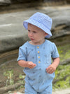 CHAP Blue Heathered Woven Cap