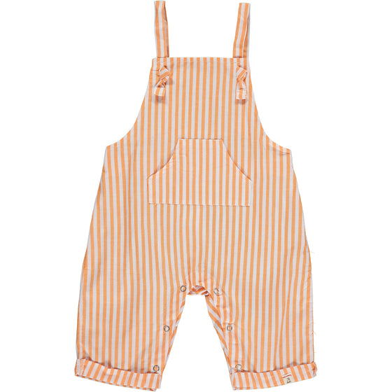 AHOY Orange stripe Woven Overalls