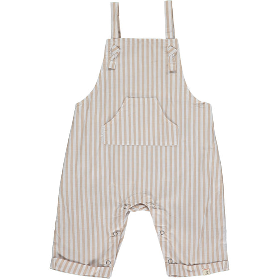 AHOY Beige stripe Woven Overalls