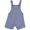 GALLEON Navy Seersucker Woven Overalls