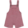 GALLEON Coral Seersucker Woven Overalls