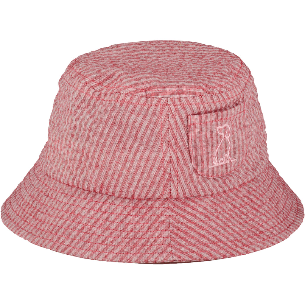 FISHERMAN Coral Seersucker Woven Hat