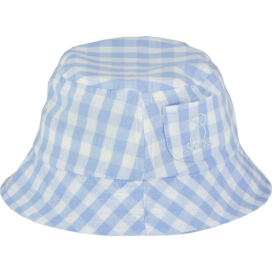 FISHERMAN Blue Plaid Woven Hat