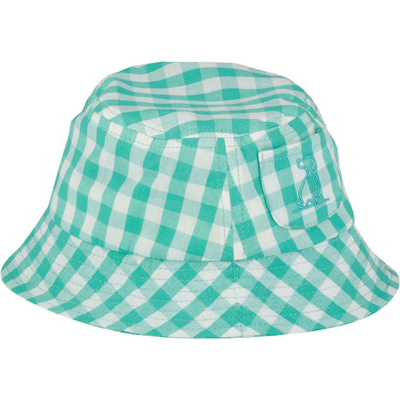 FISHERMAN Green Plaid Woven Hat