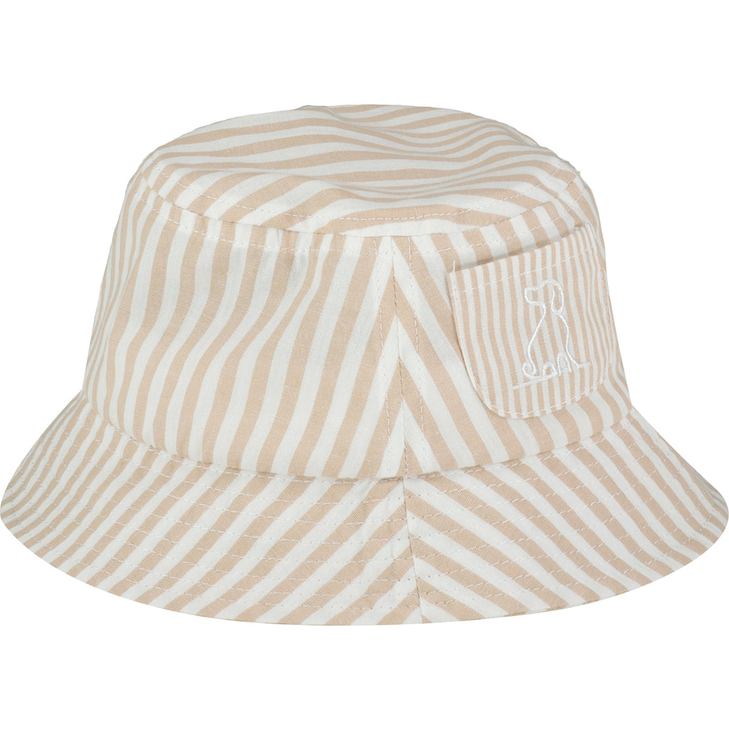 FISHERMAN Beige Stripe Woven Hat