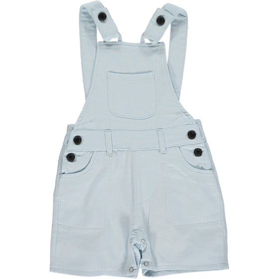 BOWLINE Pale Blue Woven Overalls