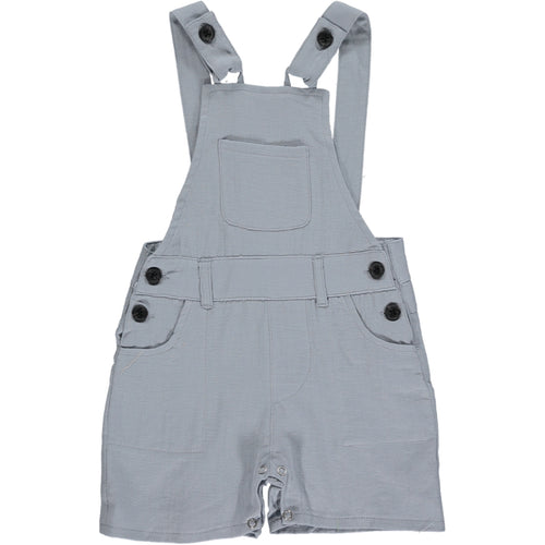 Me & Henry Galleon Plaid Woven Overalls – Beige
