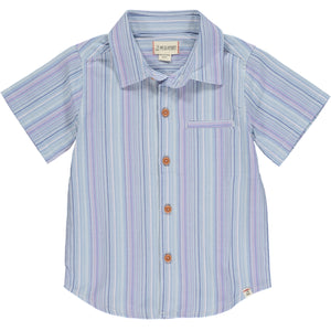 NEWPORT Multi Blue Stripe Woven Shirt