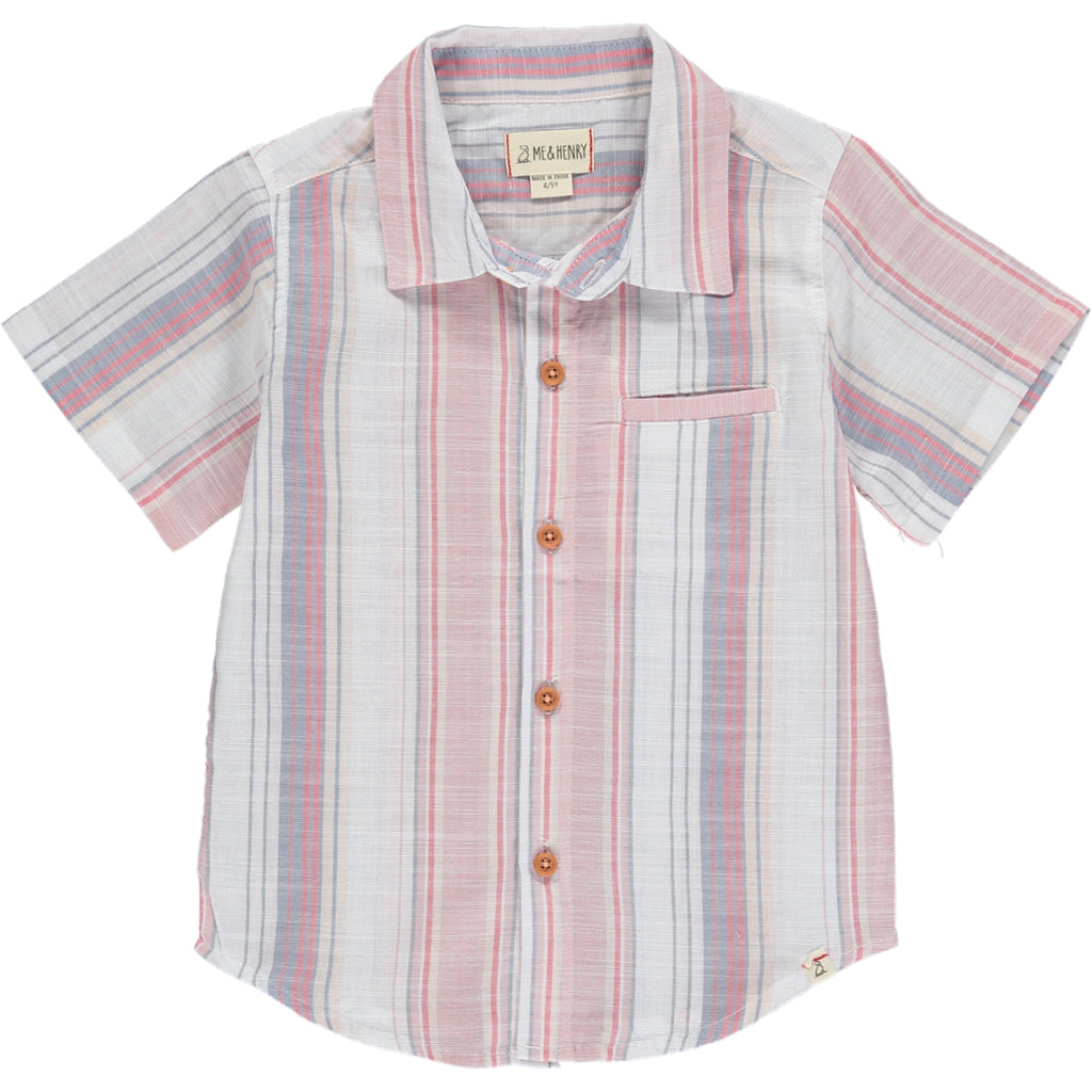 NEWPORT Multi Pink Stripe Woven Shirt