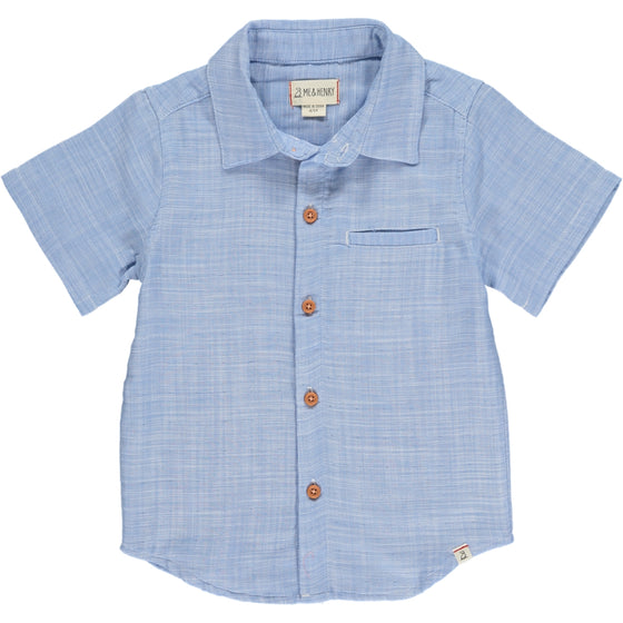 NEWPORT Pale Chambray Woven Shirt