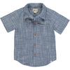 NEWPORT Blue Heathered Woven Shirt