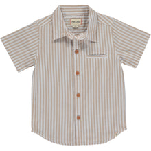  MENS NEWPORT Beige/White Stripe Woven Shirt