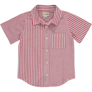ARTHUR Red/White Multi Striped Woven Shirt